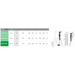 SUPER TELES Faraone Scala Telescopica Professionale